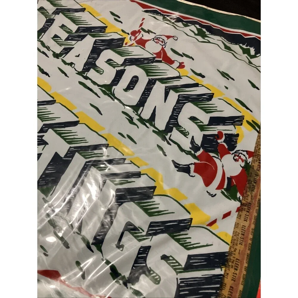 Arkow Lewis Frosties 1953 Picture-Panes Stained Glass Effect Seasons Greetings